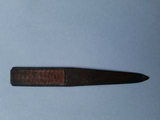 Early Mark 1900s Hammered Copper Roycroft Letter Opener Number1