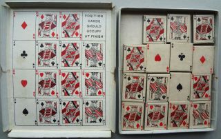 VRare 1900 ANTIQUE boxed THE DIABLO SOLITAIRE card GAME PUZZLE - COMPLETE - WOW 2