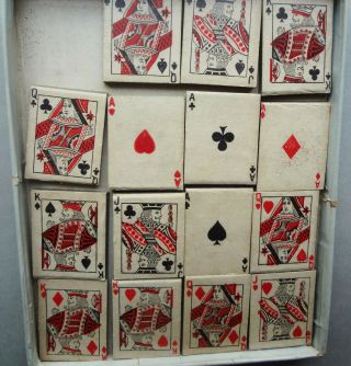 VRare 1900 ANTIQUE boxed THE DIABLO SOLITAIRE card GAME PUZZLE - COMPLETE - WOW 5