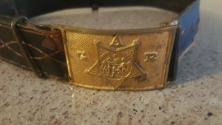 Civil War G.  A.  R.  Belt Buckle And Belt