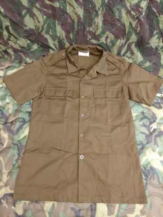 South African Sadf Nutria Brown Combat Short Sleeve Shirt Large Bush War