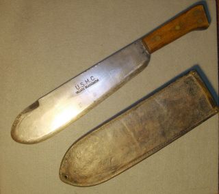 Wwii Usmc Medical Corpsman Knife; Village Blacksmith; Early Boyt 43 Sheath