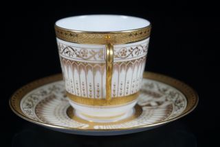 Antique Gorgeous Cauldon for Tiffany English Demitasse Cup & Saucer V1472 - SET A 5