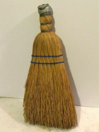 Vintage Hand Whisk Broom Straw Primitive Country Kitchen.  10” Long