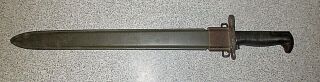 Us Wwii M1 Garand Bayonet U.  C.  U S Ordnance Bomb 1942 W/ Scabbard