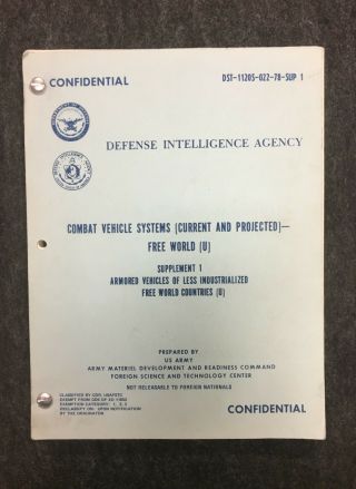 Defense Intelligence Agency,  Combat Vehicle Systems,  June 1978