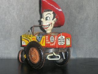 1940 ' s USA Marx Mr Television Milton Berle Tin Wind Up Crazy Car XLNT 4