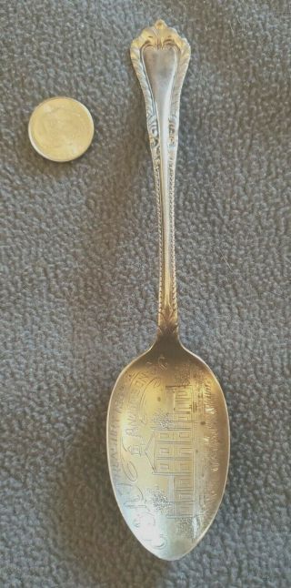 Antique Sterling Silver Marked Confederate Treasury Sc Spoon