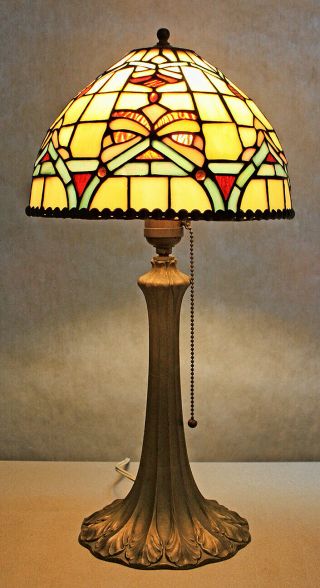 Antique Art Nouveau Bronze Table Lamp