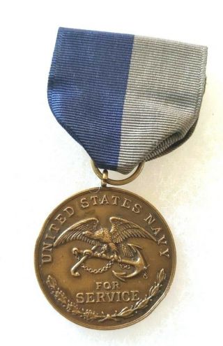 Very Rare Named Civil War Navy Service Medal with Impressive Research Binder 2