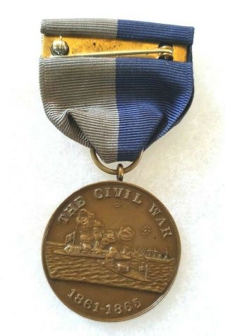 Very Rare Named Civil War Navy Service Medal with Impressive Research Binder 3