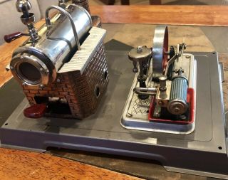 Vtg Wilesco Dampfmaschine Model D - 10 Toy Steam Engine Fine Cond.  Great 6