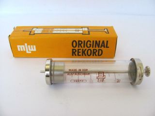 1950s Vintage Medical Boxed Glass Syringe 50cc