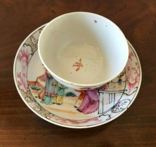 Antique Qianlong Porcelain Tea Cup Bowl Saucer 18th century Chinese 2