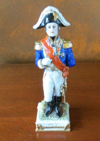 Scheibe Alsbach Kister Napoleonic Porcelain 9 ½” Figurine Marshal Michel Ney
