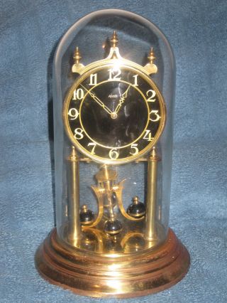 Vintage Kundo Anniversary Clock K&o Black Gold Face