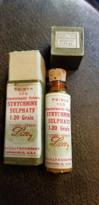 Antique And Unique Eli Lilly Box And Bottle