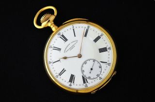 Huge Patek Philippe Chronometro Gondolo - Massive 56mm 18k Gold Pocket Watch