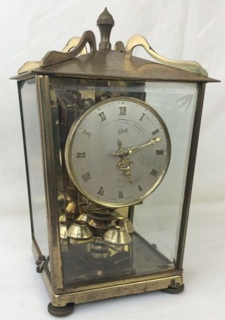 Vintage Schatz 400 Day Carriage Anniversary Mantle Clock - Made In Germany - No Key