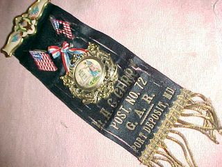 G A R Badge Medal - Post 72 Port Deposit Md - Gar In Memoriam - Estate