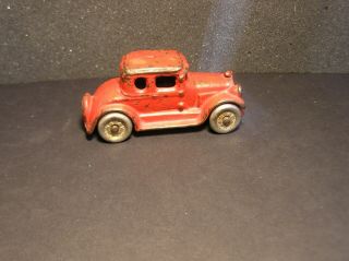 Antique Late 1920 ' s A.  C.  Williams Cast Iron Ford Coupe,  3 1/2 