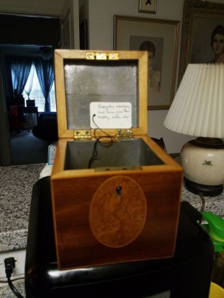 1825 Georgian Mahogany Tea Caddy