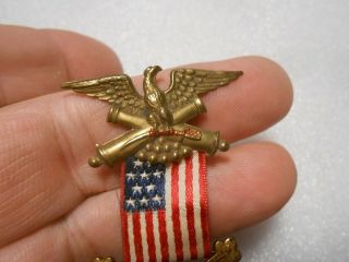 Vintage Civil War GAR Grand Army Veteran Medal Numbered 2