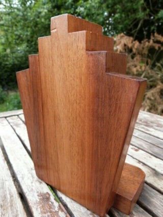 LOVELY VINTAGE ART DECO WOODEN BOOKENDS. 7