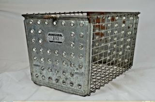 Vintage Gym Locker Metal Wire Basket 403 The Androck Company 13 " X9 " Great Patina