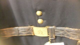 CIVIL WAR G.  A.  R.  HENDERSON AMES COAT 11TH RHODE ISLAND INFANTRY COMPLETE BELT 3