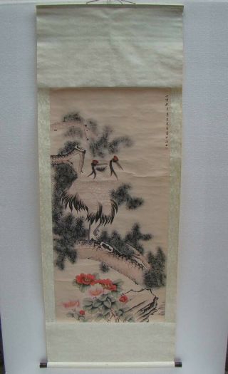 Collectible Chinese Celebrity Handmade Calligraphy And Painting Rice Paper