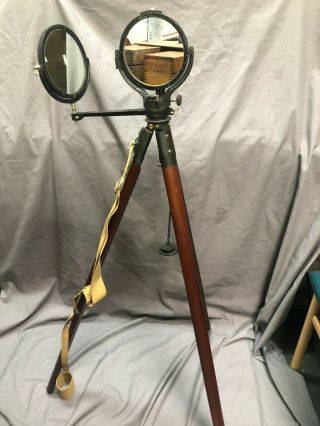 Antique Heliograph Wwii,  With Two Extra Mirrors & Accessories,
