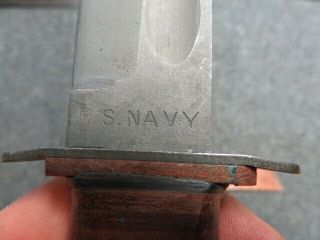 WWII US NAVY MK 2 COMBAT/UTILITY KNIFE - PAL RH - 37 - - EARLY WAR - BOYT 43 SHE 4