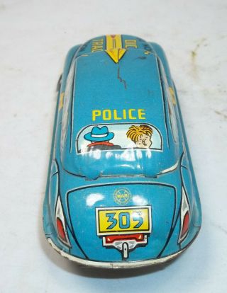 Marx Dick Tracy small light blue squad car (21) 4