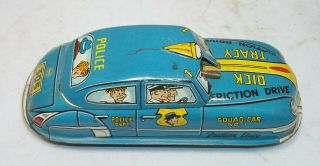 Marx Dick Tracy small light blue squad car (21) 5