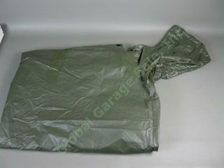 Vintage 1960s Vietnam Era Us Army Green Nylon Military Poncho Vg Nr