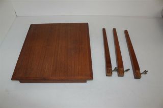 Vintage Bent Silberg Mobler Teak Nesting Table Denmark 16x17.  5x16 P&r B