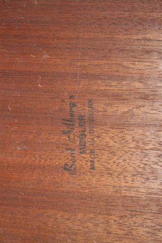 Vintage Bent Silberg Mobler Teak Nesting Table Denmark 16x17.  5x20.  5 P&R A 3