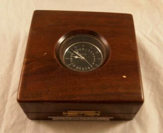 Aircraft Navigational Watch Box Hamilton An 5740 Pocket Watch Us Navy Ww2 Rare