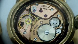 Vintage Tudor Aqua Rolex 10 Ct Gold Case Hanley Mens Watch
