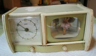 Goldbuhl Ballerina Television Musical Alarm Clock No Legs Not