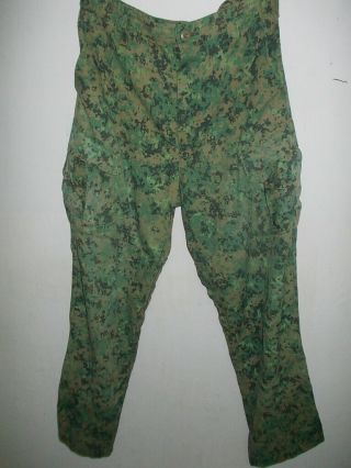 Singapore Army Special Forces Digital Pixelated Pants Size 39 - Rare