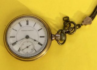 Antique Hampden Pocket Watch C.  1885.  For A.  J.  Foogman Jeweler,  Dakota Territory