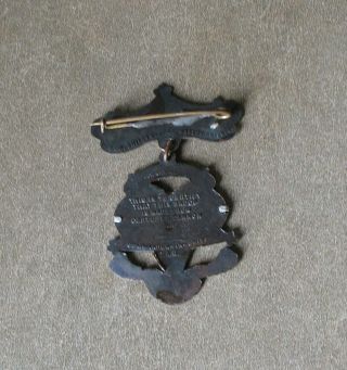 1900 Chicago G.  A.  R.  Encampment medal drop badge - captured cannon 3