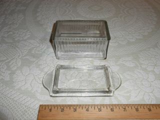 ANTIQUE GLASS BUTTER DISH FLINT GLASS ? 2