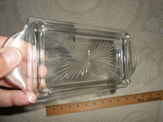 ANTIQUE GLASS BUTTER DISH FLINT GLASS ? 5