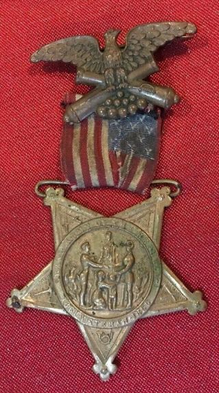 Civil War Veterans 1861 - 1866 Grand Army Of The Republic Medal
