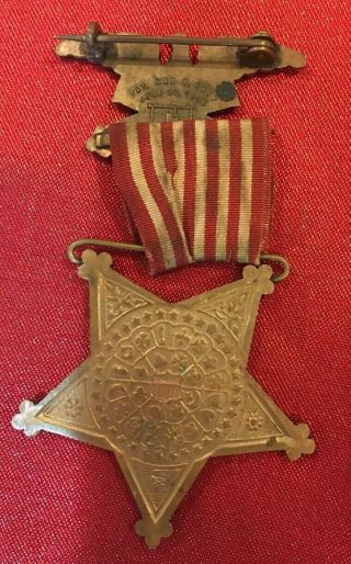 Civil War Veterans 1861 - 1866 Grand Army of the Republic Medal 5