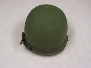 US Vietnam Era Helmet with Liner - - VG,  w/Liner,  Straps 2