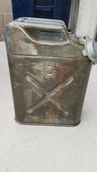 Vintage Us Military Jerry Can Nesco 1951